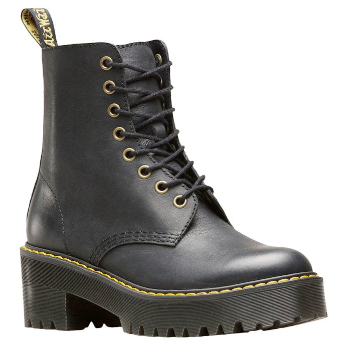 Dr. Martens Shriver HI Wyoming Burnished Leather Women's Block Heel Boots
