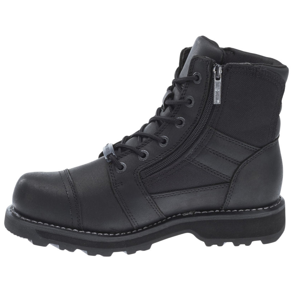 Harley Davidson Bonham Full Grain Leather Men's Riding Boots#color_black