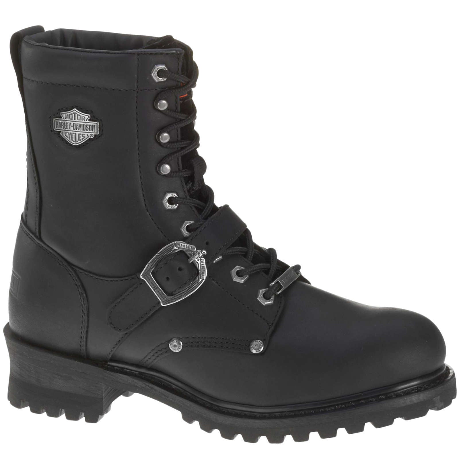 Harley Davidson Faded Glory Full Grain Leather Men's Riding Boots#color_black