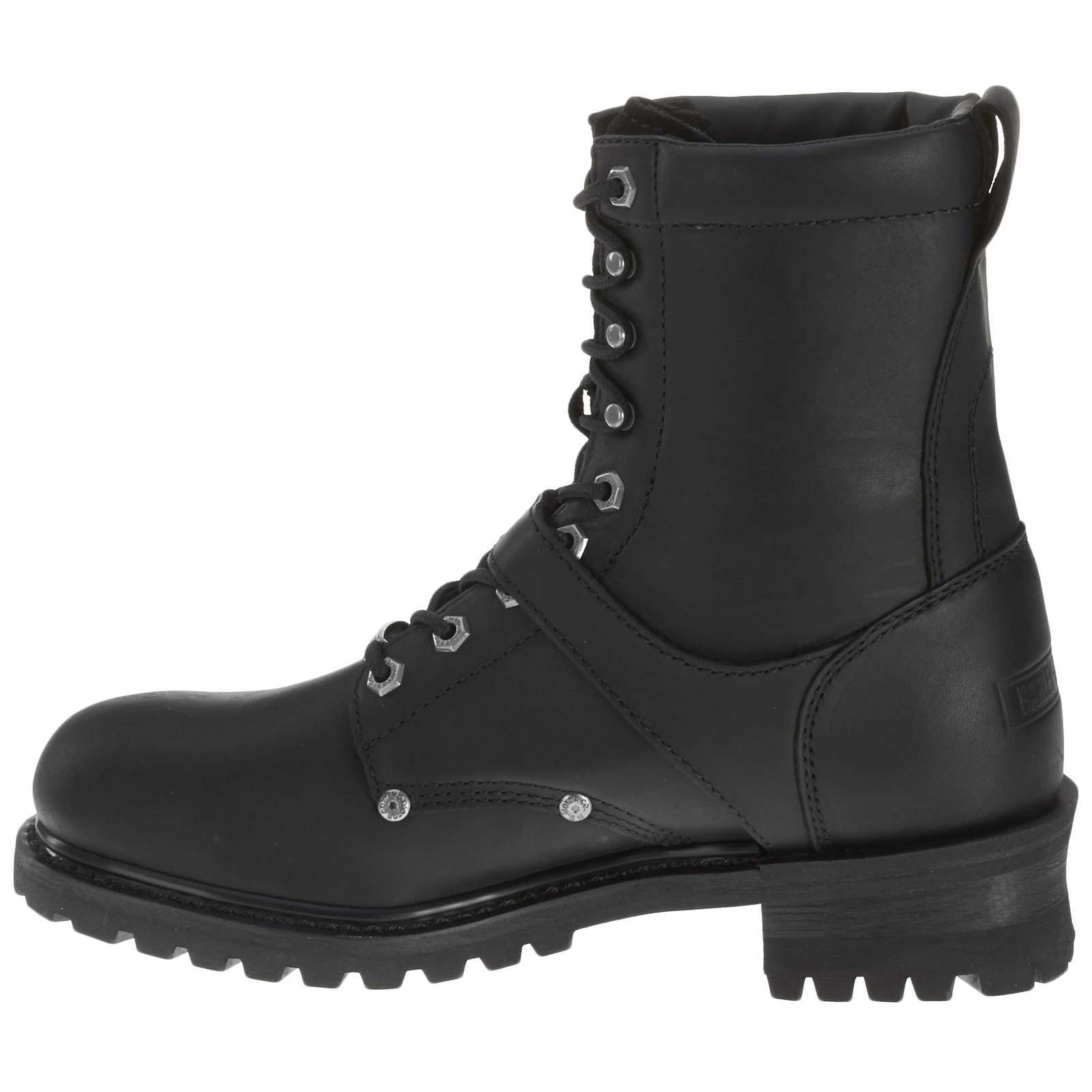 Harley Davidson Faded Glory Full Grain Leather Men's Riding Boots#color_black