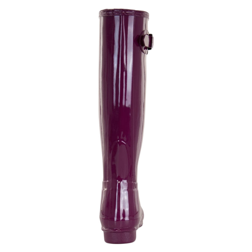 Hunter Original Gloss Rubber Women's Tall Wellington Boots#color_violet