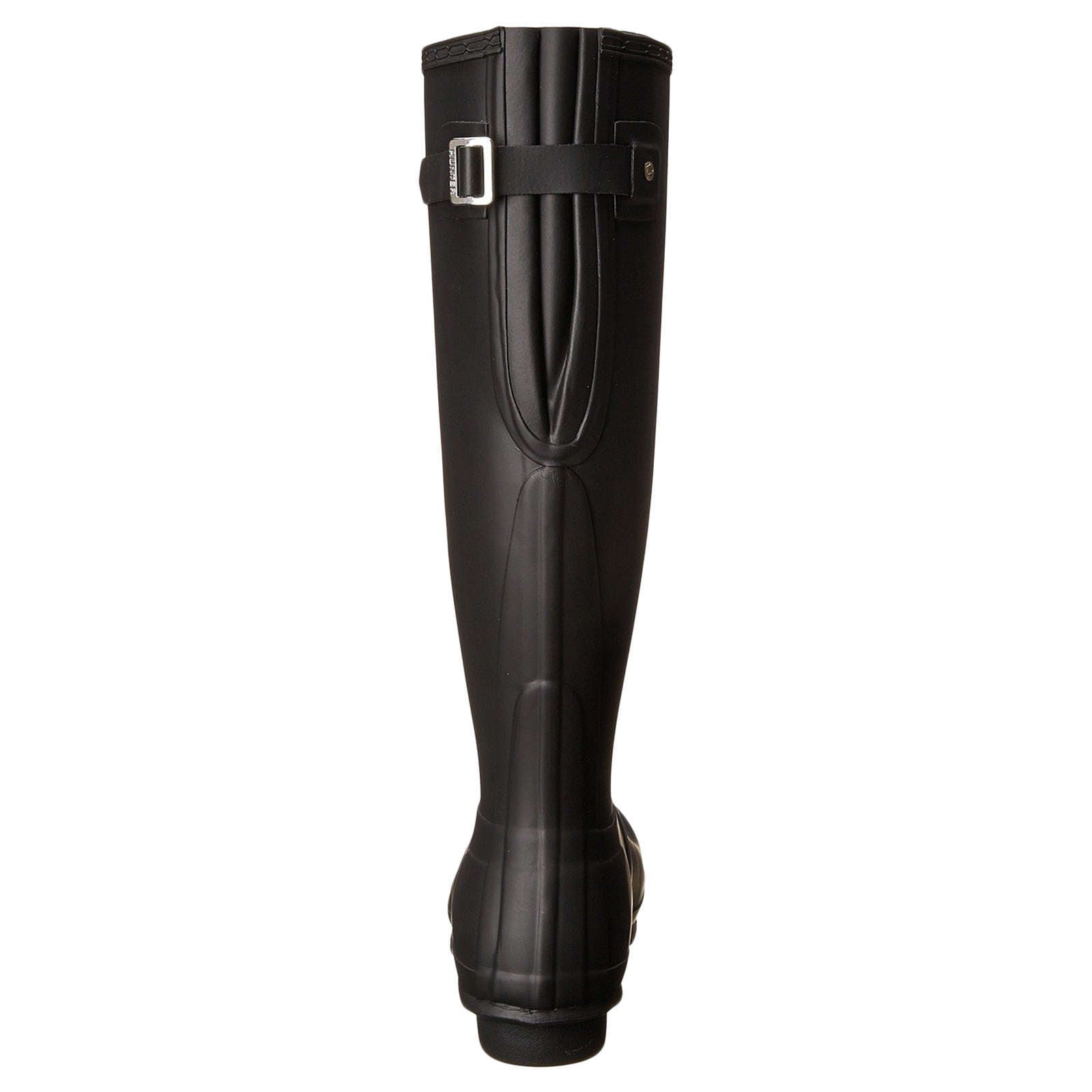 Hunter Original Back Adjustable Rubber Women's Tall Wellington Boots#color_black