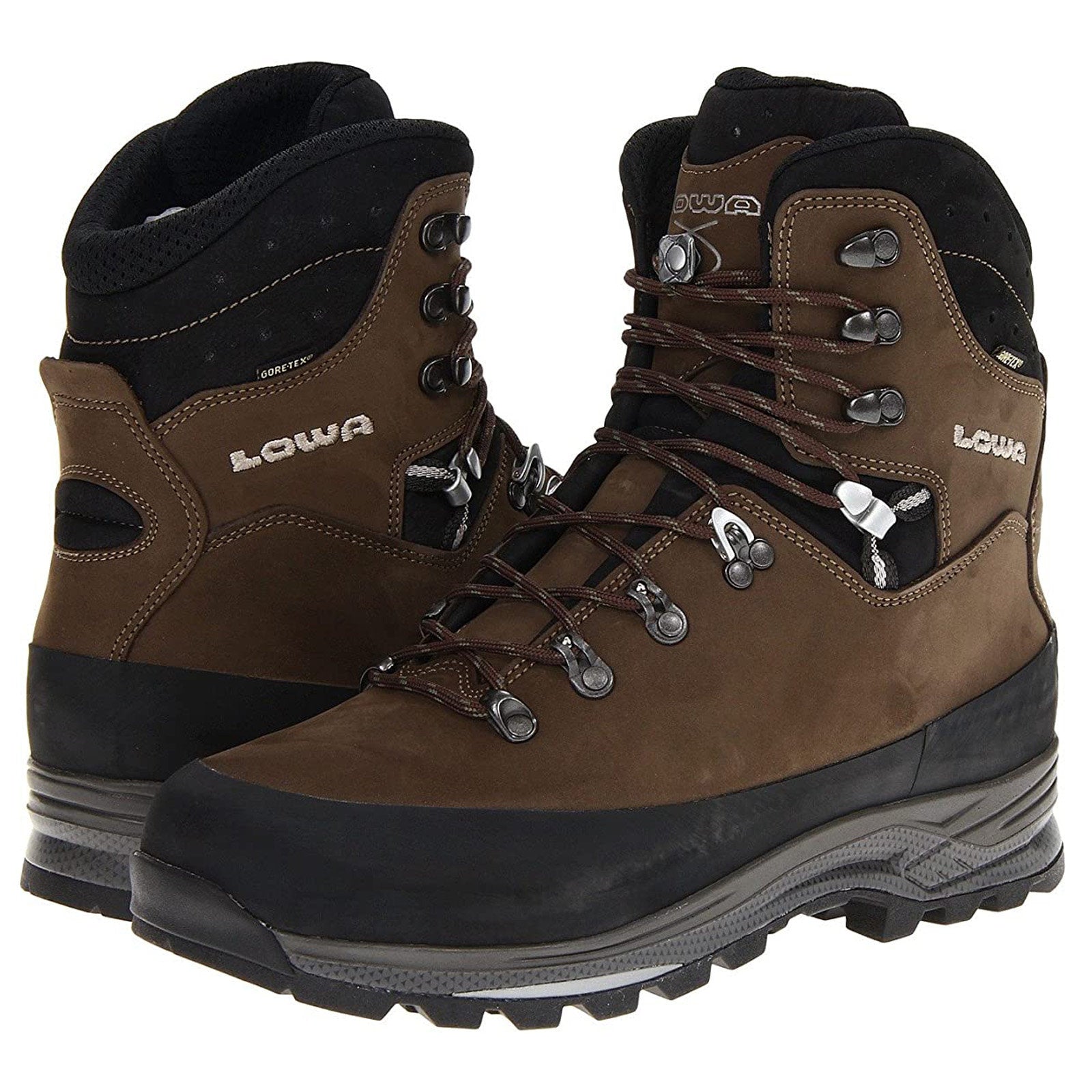 Lowa Tibet GTX Nubuck Leather Men's Hiking Boots#color_sepia black