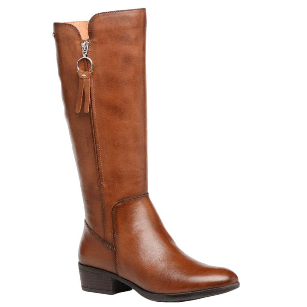 Pikolinos Daroca Leather Womens Boots#color_cuero
