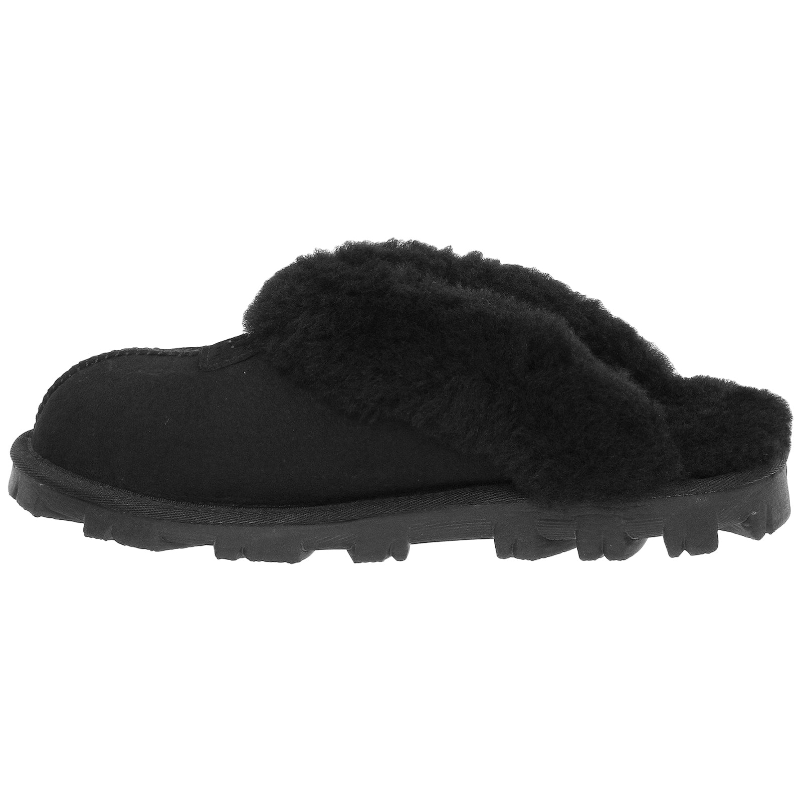 UGG Coquette Sheepskin Women's Slippers#color_black