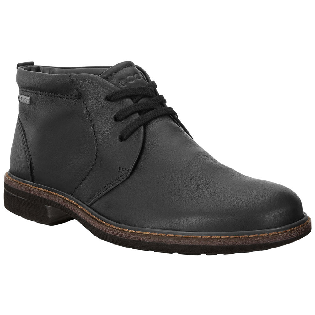 Ecco Turn Leather Mens Boots#color_black