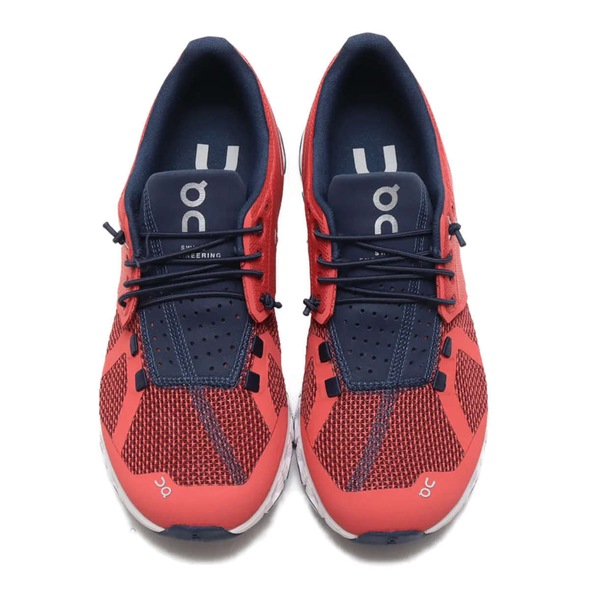 On Running Cloud Mesh Women's Low-Top Trainers#color_coral pacific