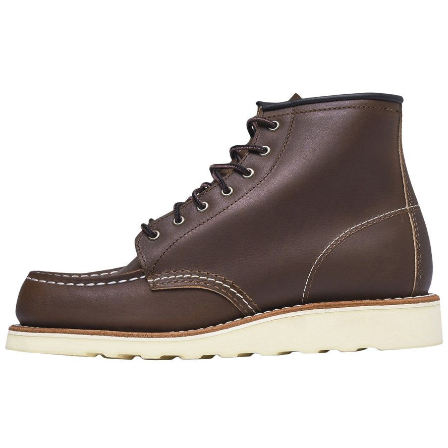 Red Wing Heritage Full Grain Leather 6 Inch Classic Women's Moc Toe Boots#color_mahogany