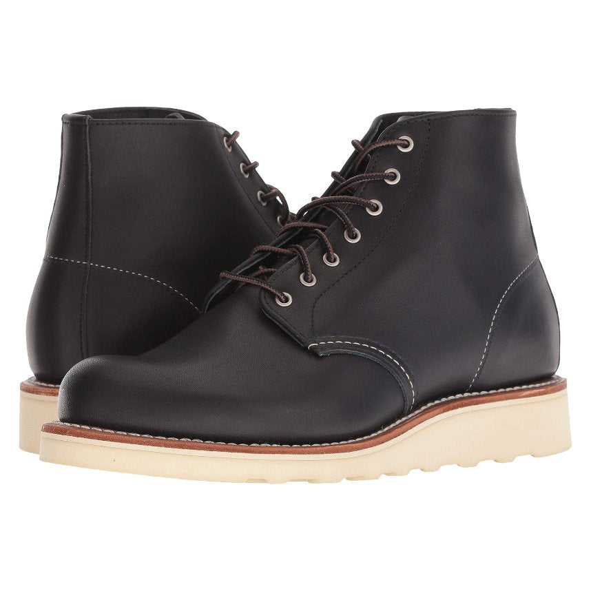 Red Wing Heritage Full Grain Leather 6 Inch Round Toe Women's Ankle Boots#color_black boundary