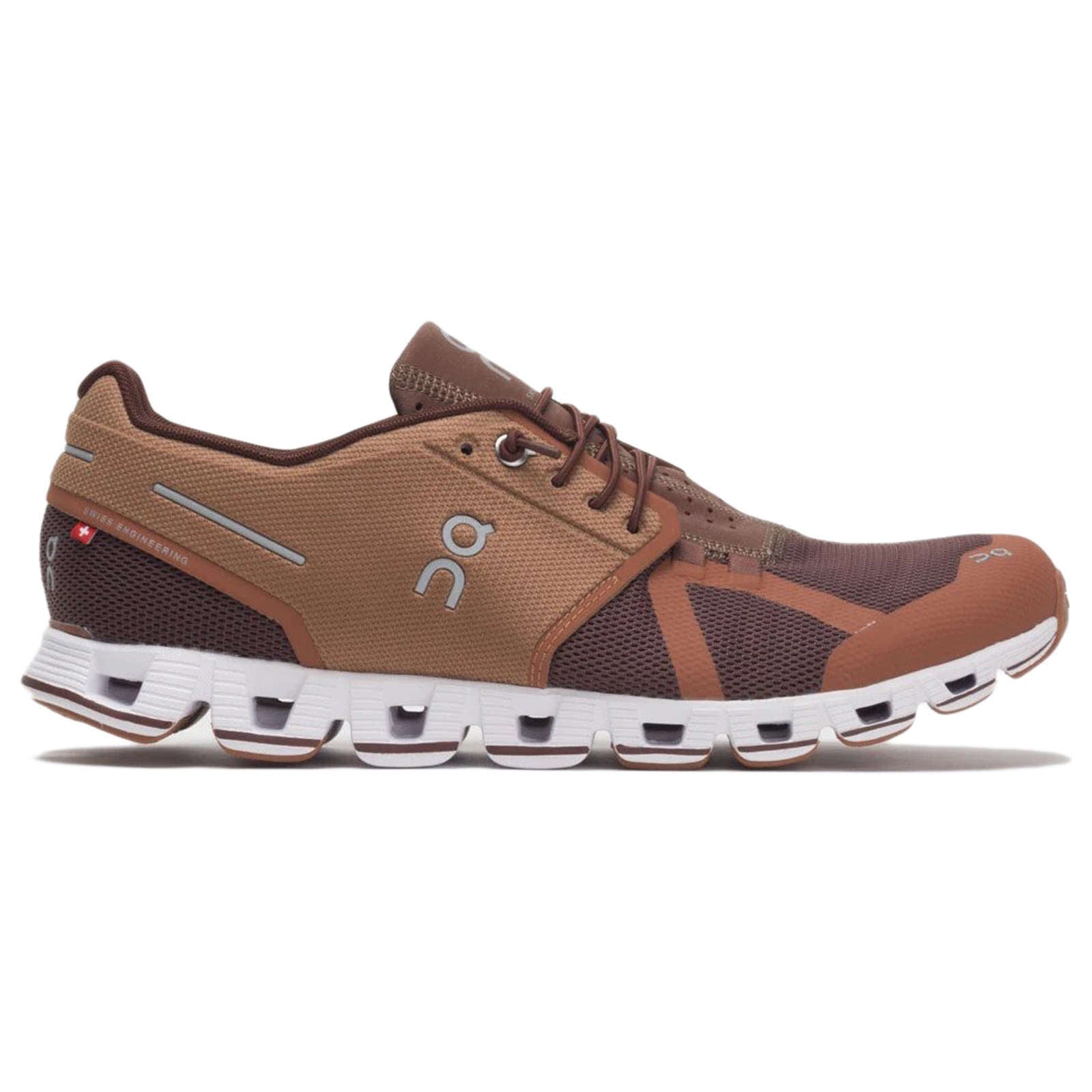 On Running Cloud Mesh Men's Low-Top Trainers#color_russet cocoa