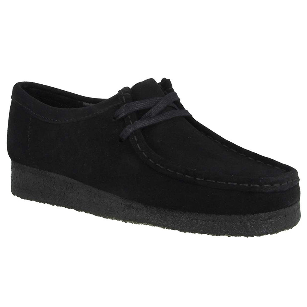 Clarks Originals Wallabee Suede Womens Shoes#color_black black