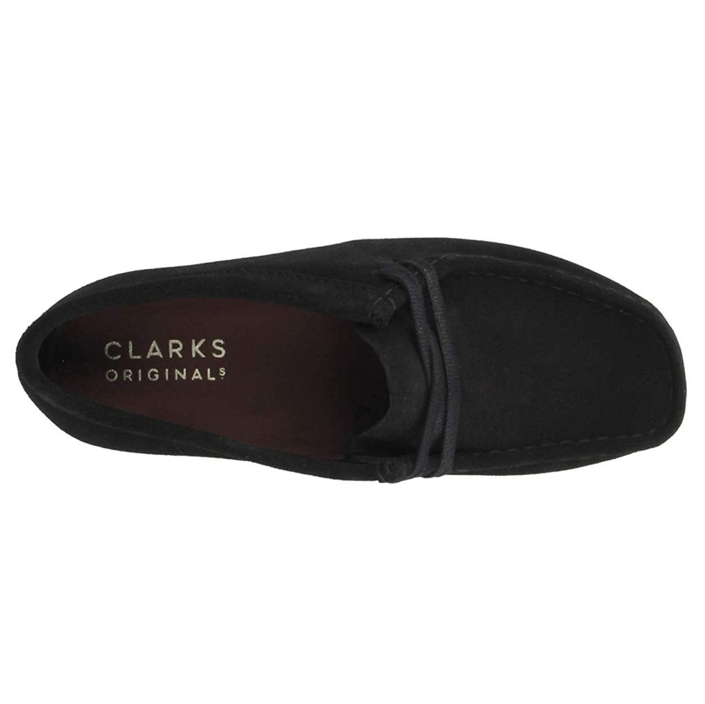 Clarks Originals Wallabee Suede Womens Shoes#color_black black