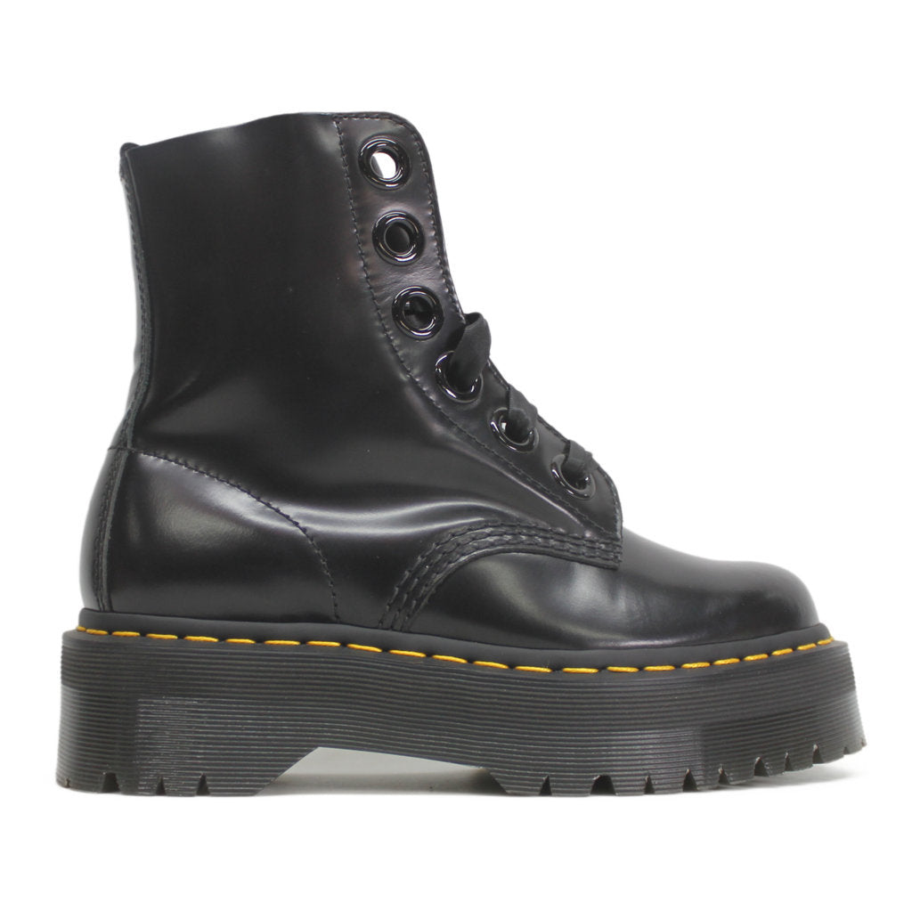 Dr.Martens Womens Boots Molly Casual Ankle Platform Leather - UK 5
