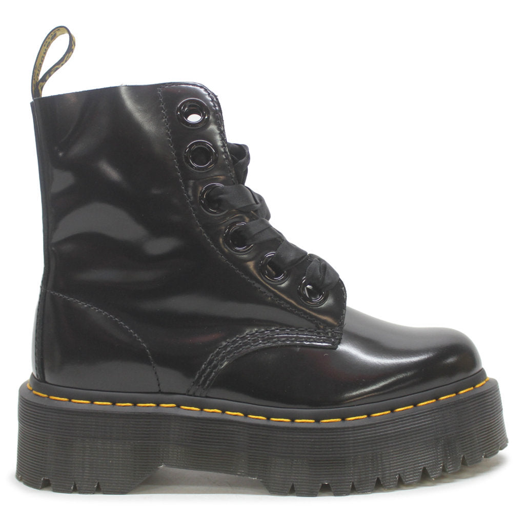 Dr.Martens Womens Boots Molly Casual Ankle Platform Leather - UK 5