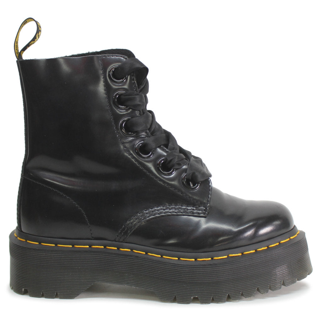 Dr.Martens Womens Boots Molly Casual Ankle Platform Leather - UK 6