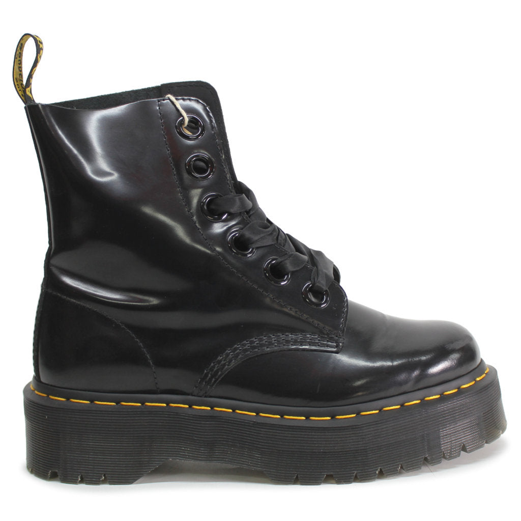 Dr.Martens Womens Boots Molly Casual Ankle Platform Leather - UK 8