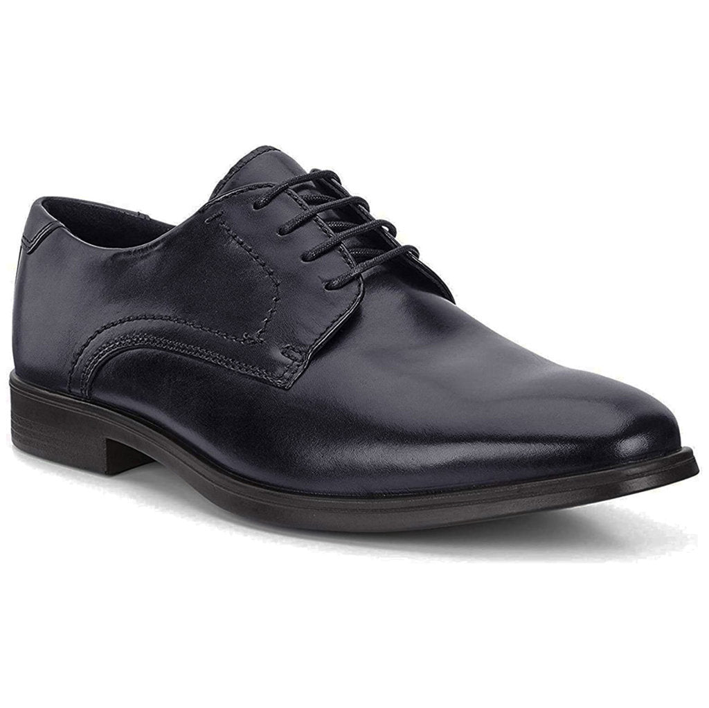 Ecco Melbourne Leather Mens Shoes#color_denim blue