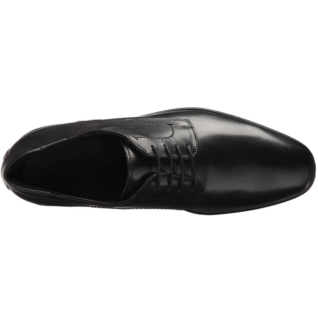 Ecco Melbourne Leather Mens Shoes#color_black magnet