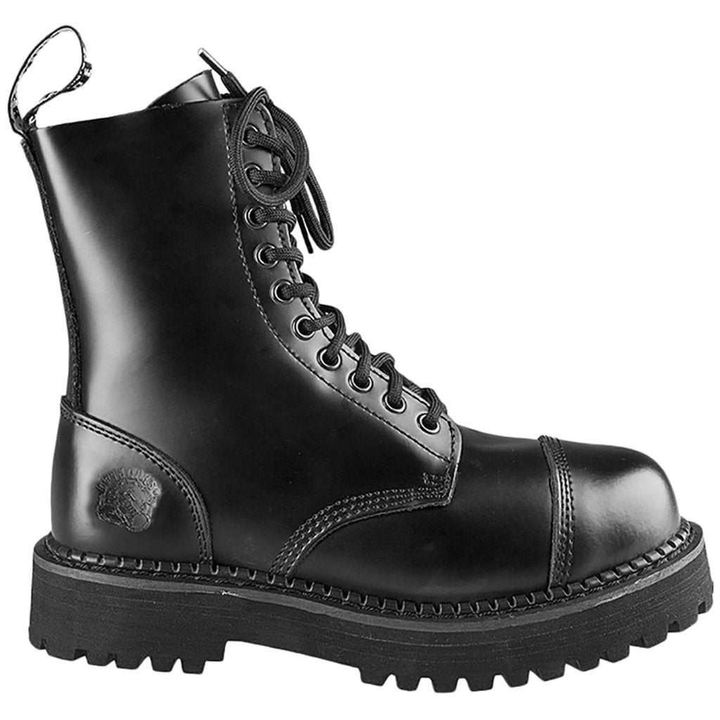 Grinders Unisex Boots Bulldog Steel Toe Lace-Up Ankle Leather - UK 10