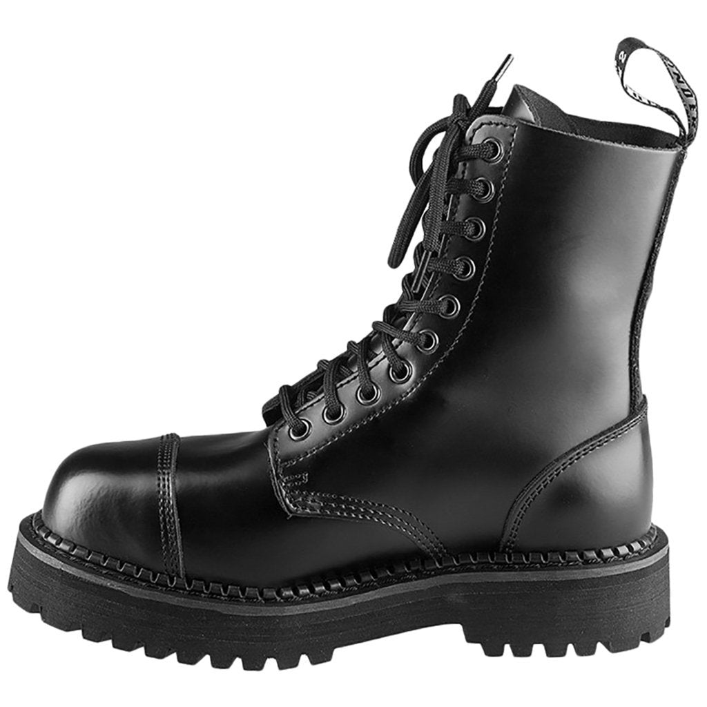Grinders Bulldog Leather Unisex Boots#color_black