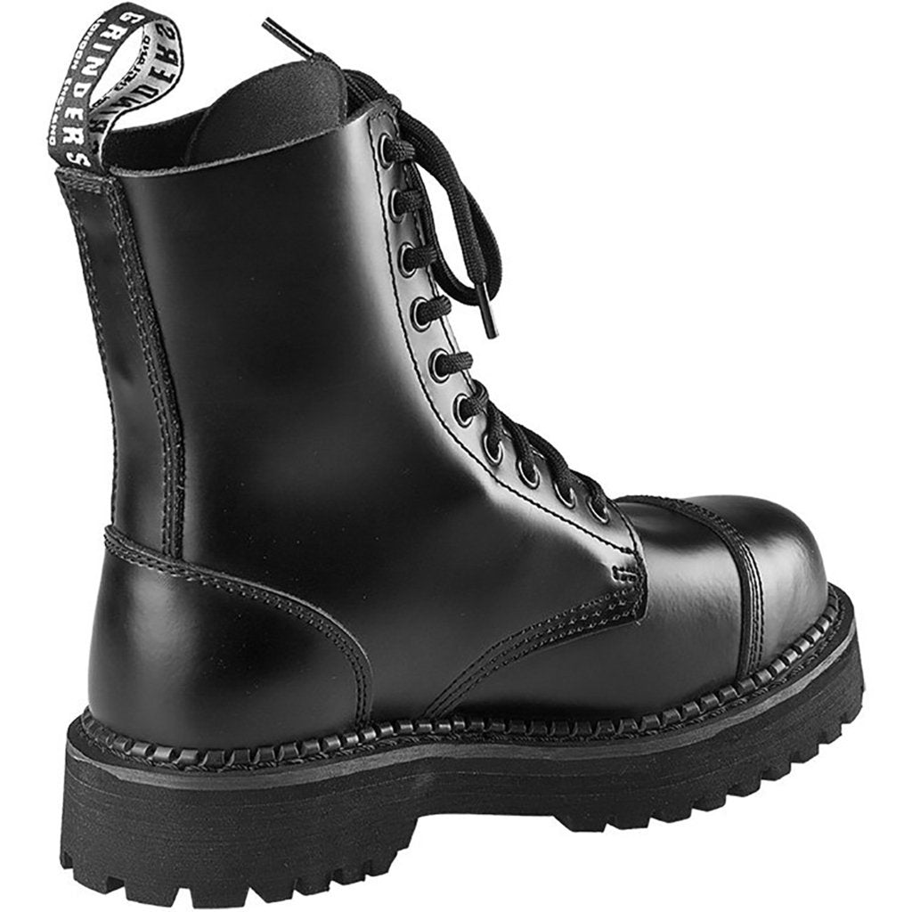 Grinders Bulldog Leather Unisex Boots#color_black
