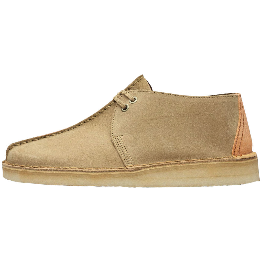 Clarks Originals Desert Trek Suede Leather Men's Shoes#color_light tan