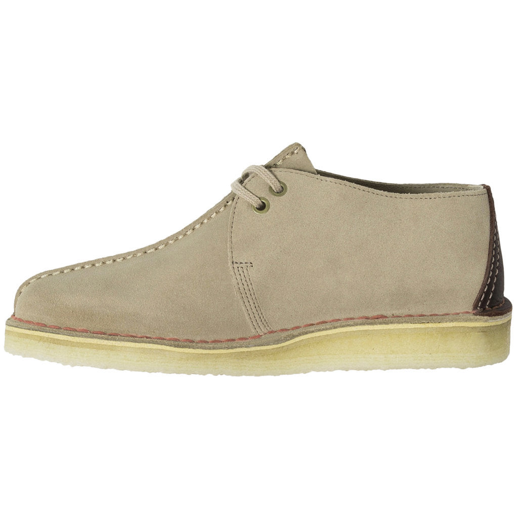 Clarks Originals Desert Trek Suede Leather Men's Shoes#color_sand