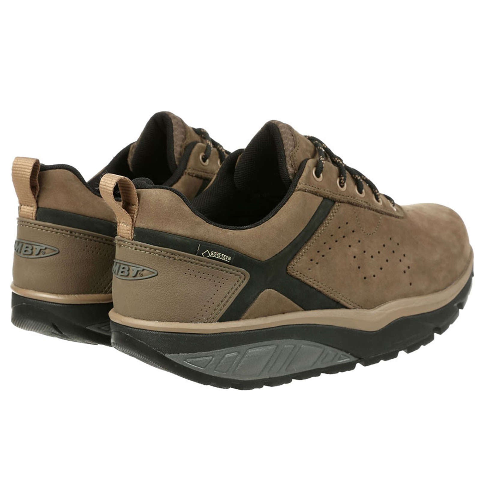 MBT Kibo GTX Waterproof Nubuck Leather Men's Hiking Shoes#color_brown