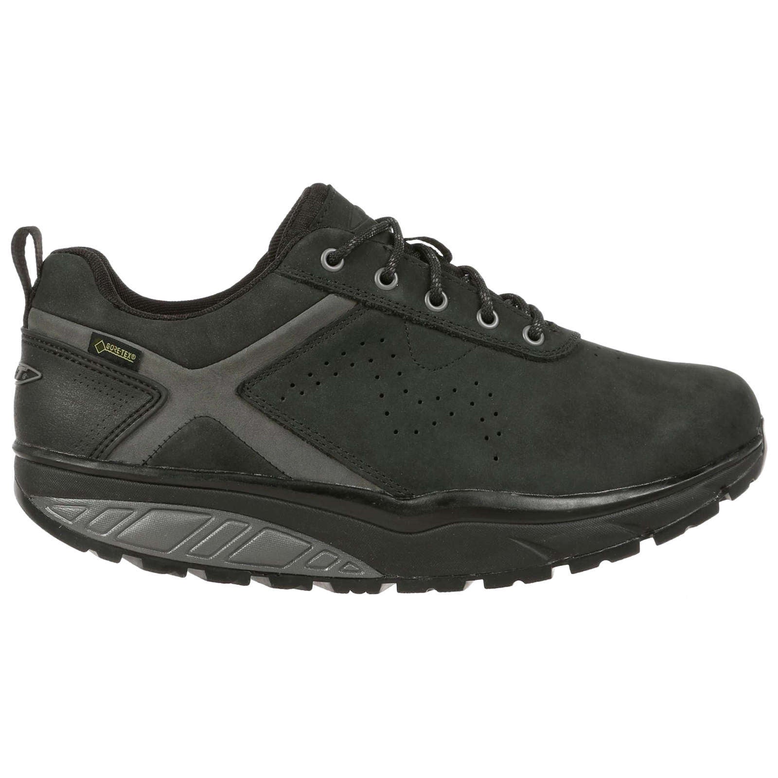 MBT Kibo GTX Waterproof Nubuck Leather Men's Hiking Shoes#color_black