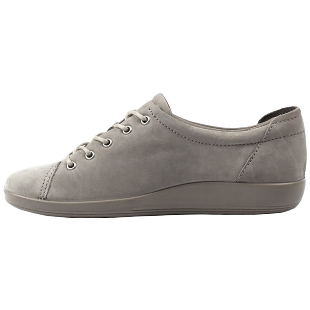 Ecco Soft 2.0 Leather Womens Trainers#color_moon rock