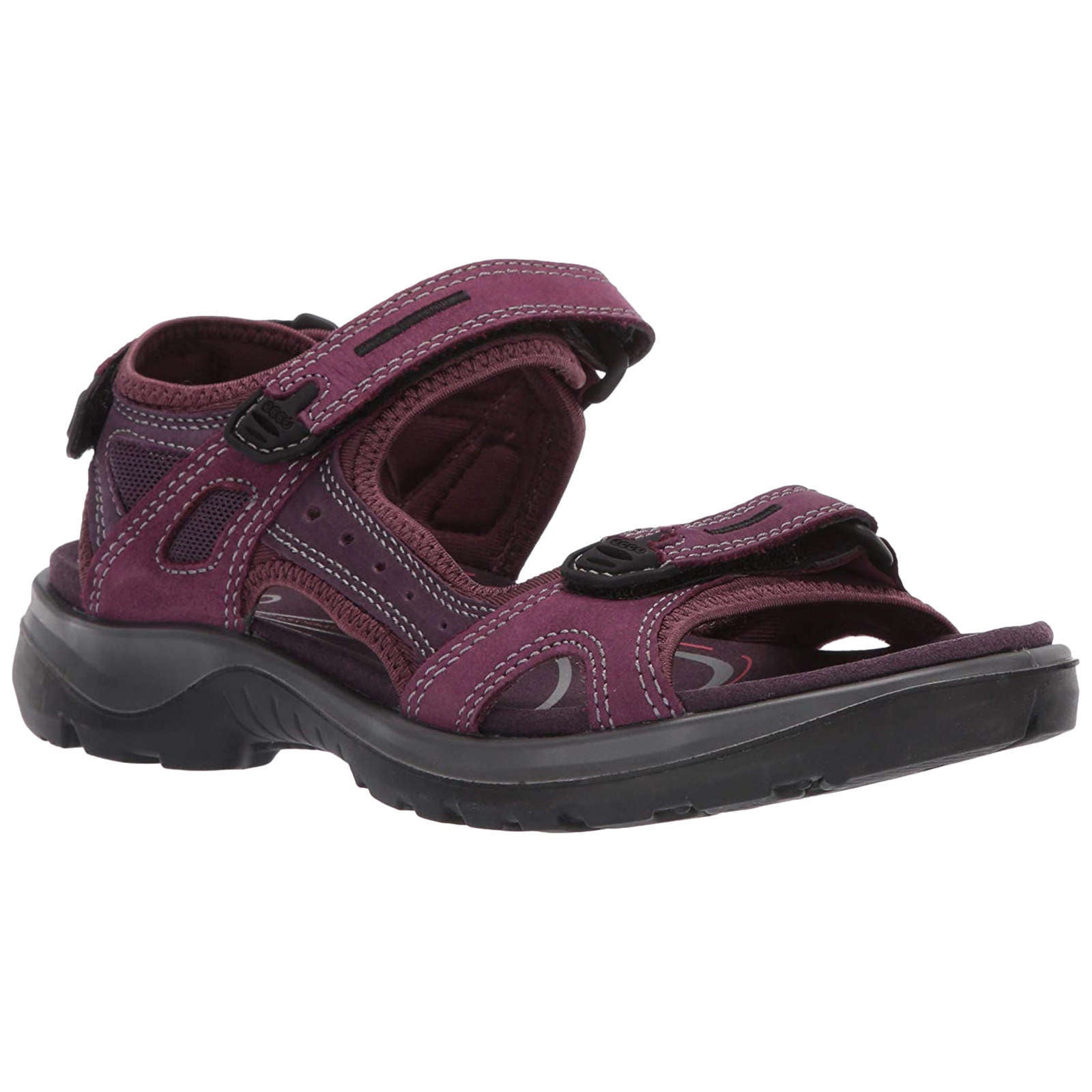 Ecco Offroad Nubuck Womens Sandals#color_aubergine