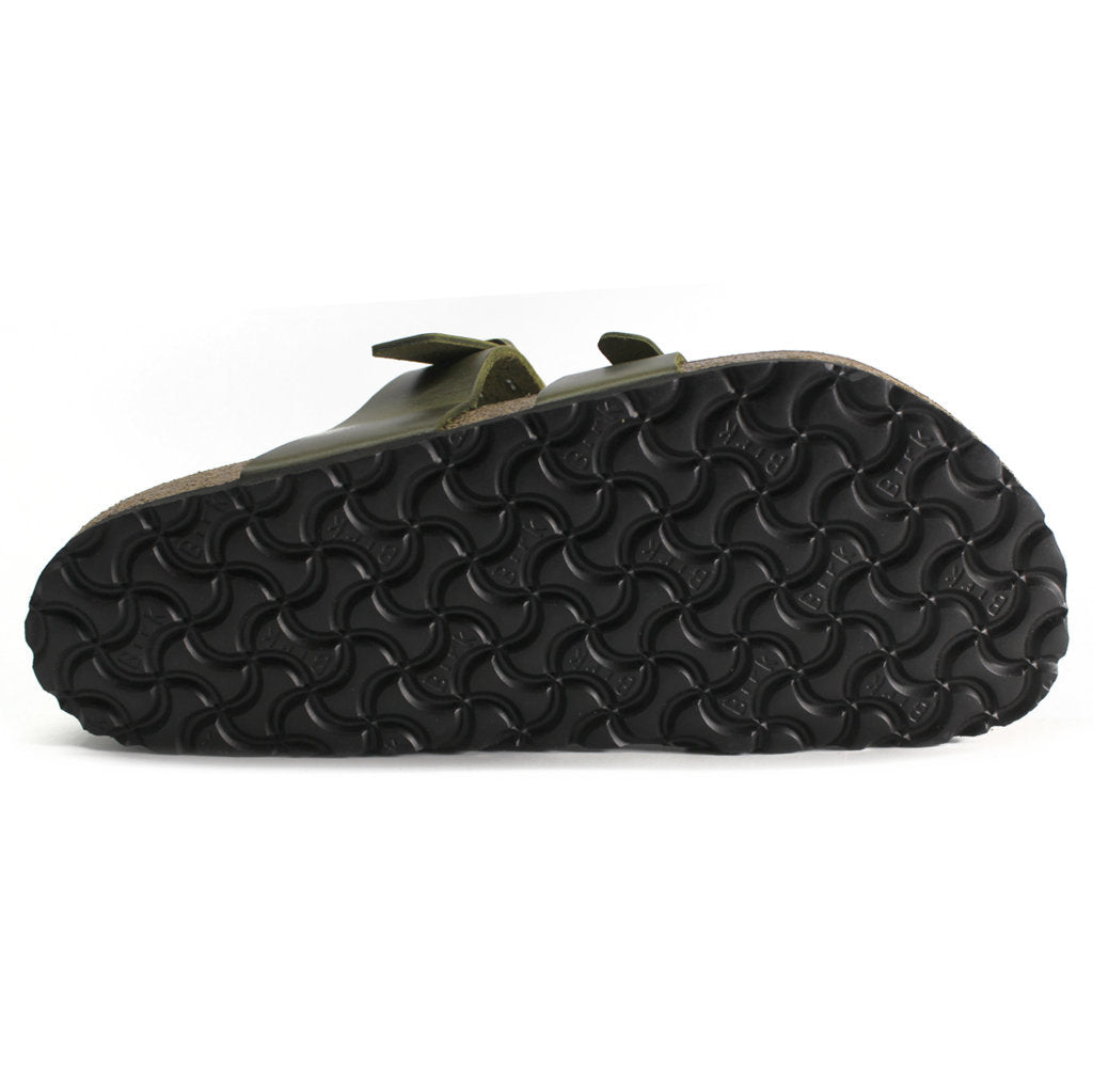 Birkenstock Mayari Oiled Leather Unisex Sandals#color_olive