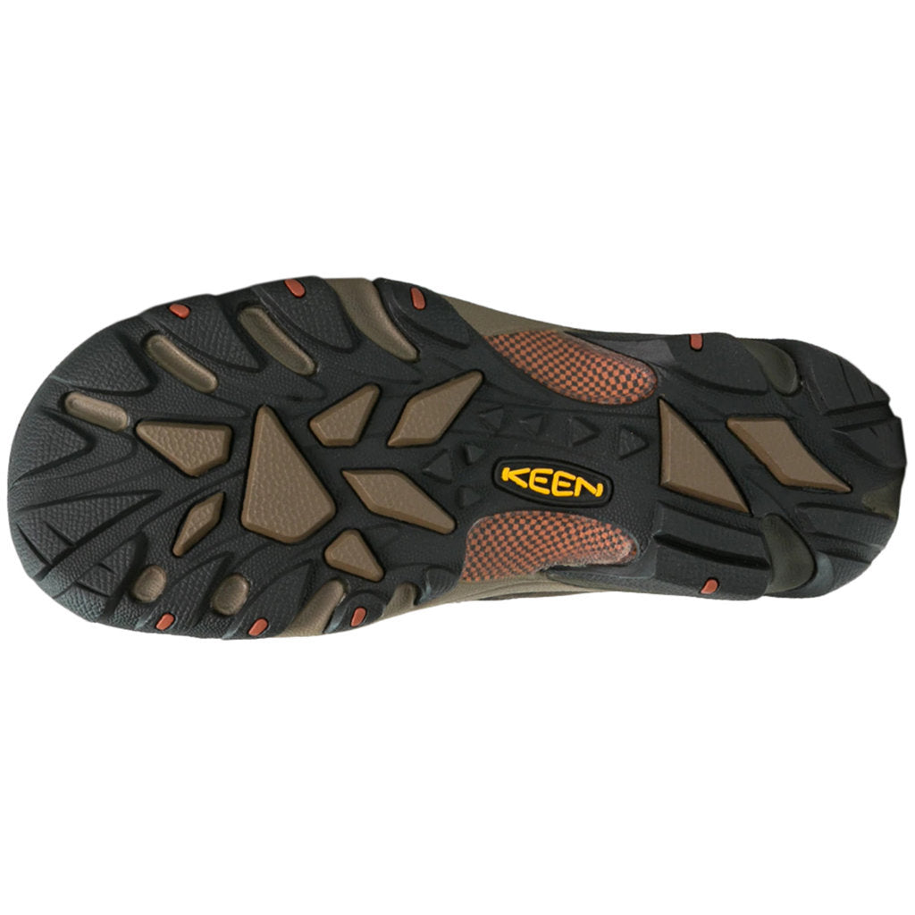 Keen Arroyo II Leather & Textile Men's Hiking Sandals#color_black olive bombay brown
