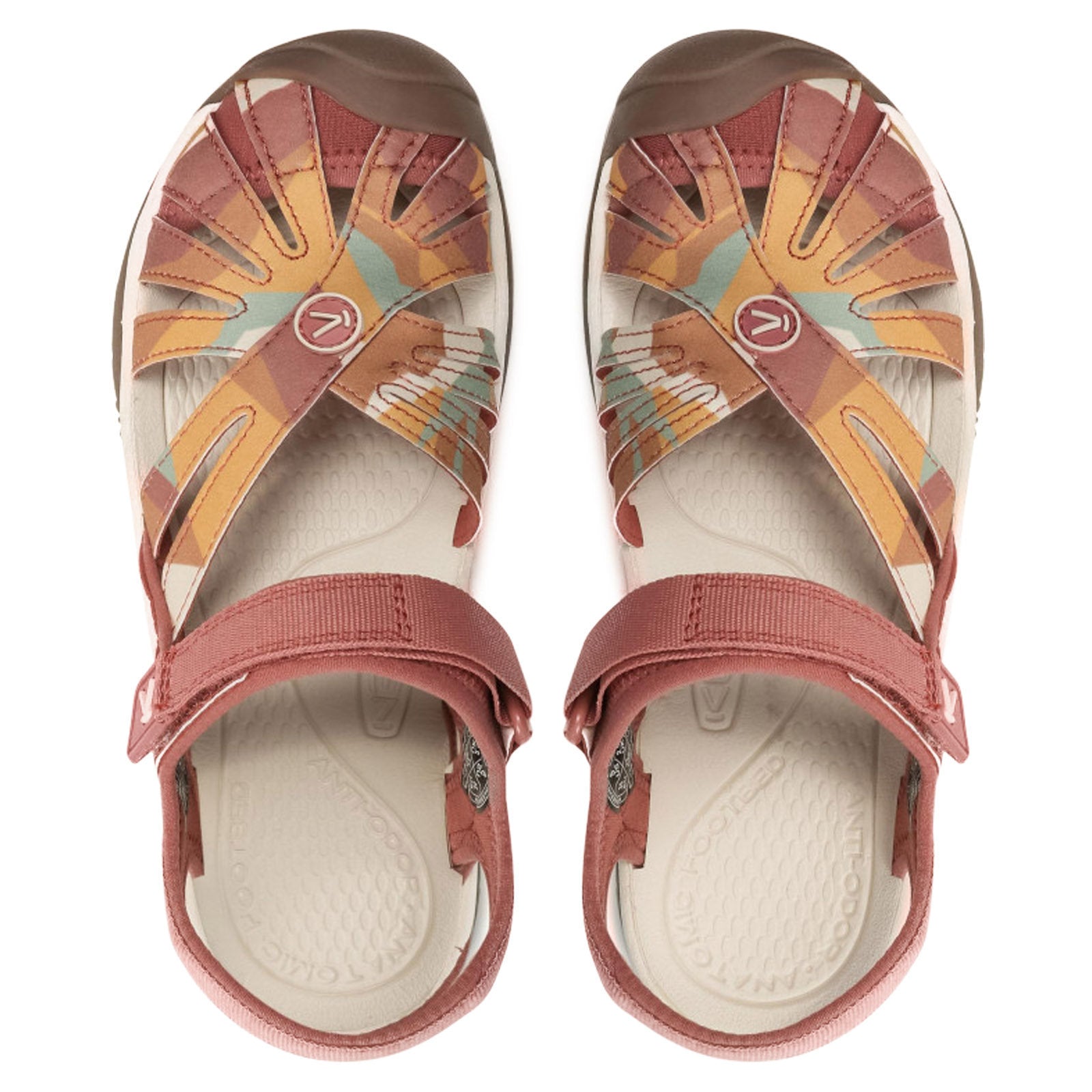 Keen Rose Washable Textile Women's Casual Sandals#color_brick dust multi