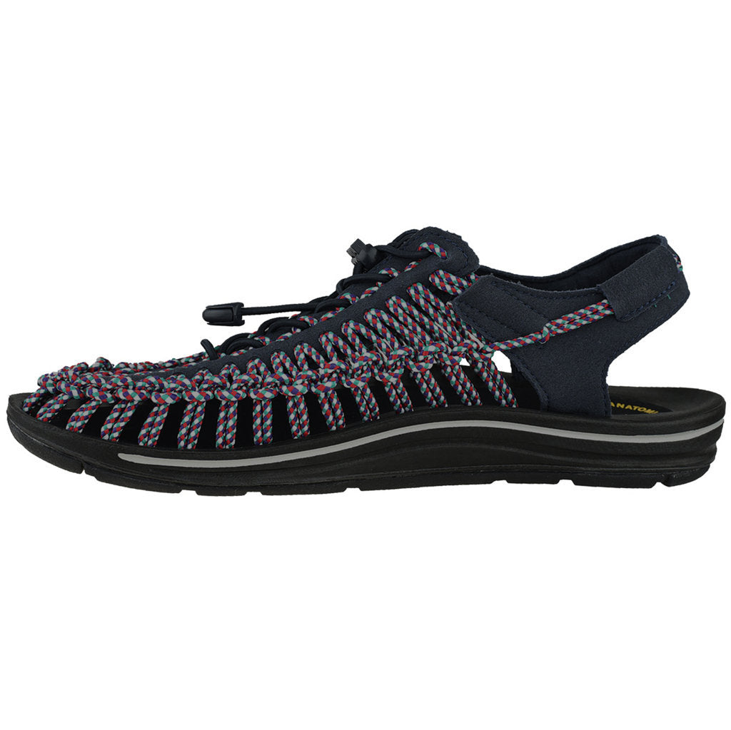 Keen UNEEK Synthetic Textile 2-Cord Monochrome Men's Sandals#color_kasane black
