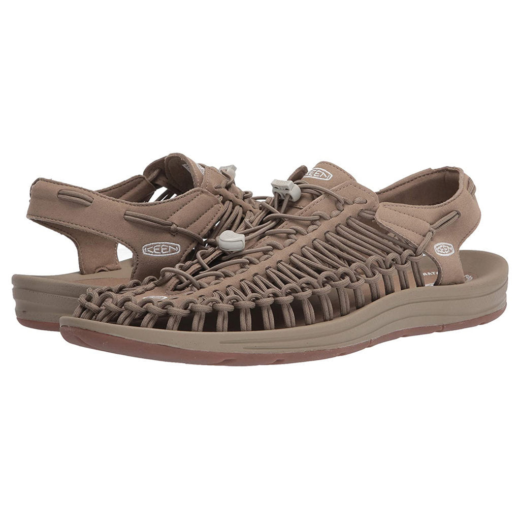 Keen UNEEK Synthetic Textile 2-Cord Monochrome Men's Sandals#color_timberwolf plaza taupe
