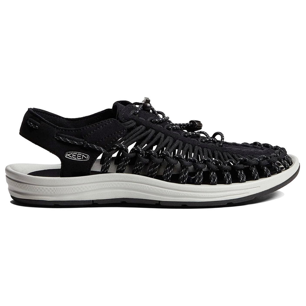 Keen UNEEK Synthetic Textile 2-Cord Monochrome Men's Sandals#color_black silver