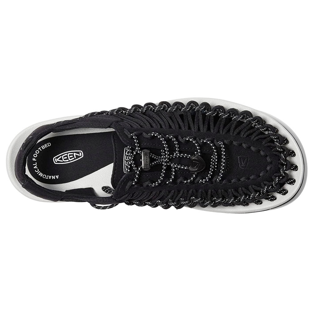 Keen UNEEK Synthetic Textile 2-Cord Monochrome Men's Sandals#color_black silver