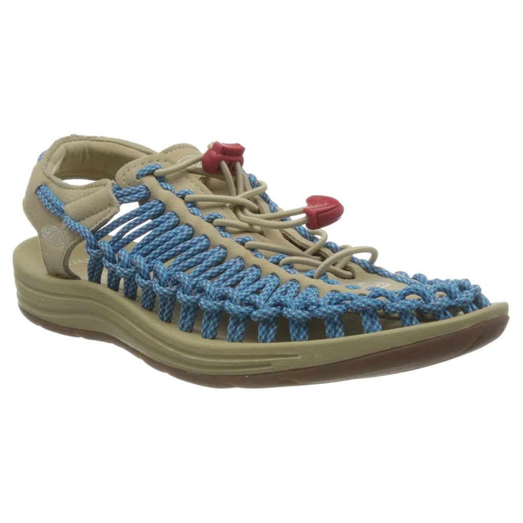 Keen UNEEK Synthetic Textile 2-Cord Monochrome Women's Sandals#color_safari vivid blue