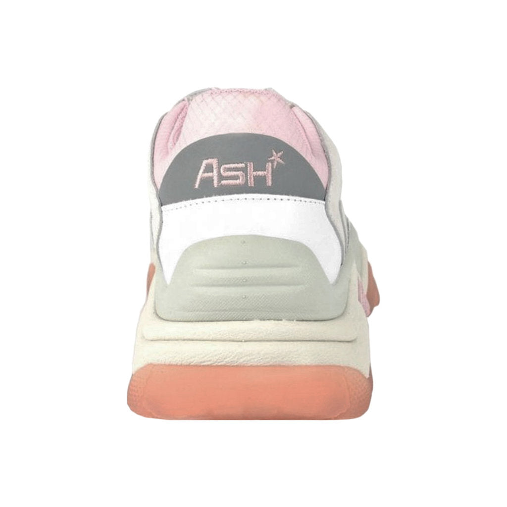 Ash Addict Leather Mesh Women's Low-Top Trainers#color_white chalk pink