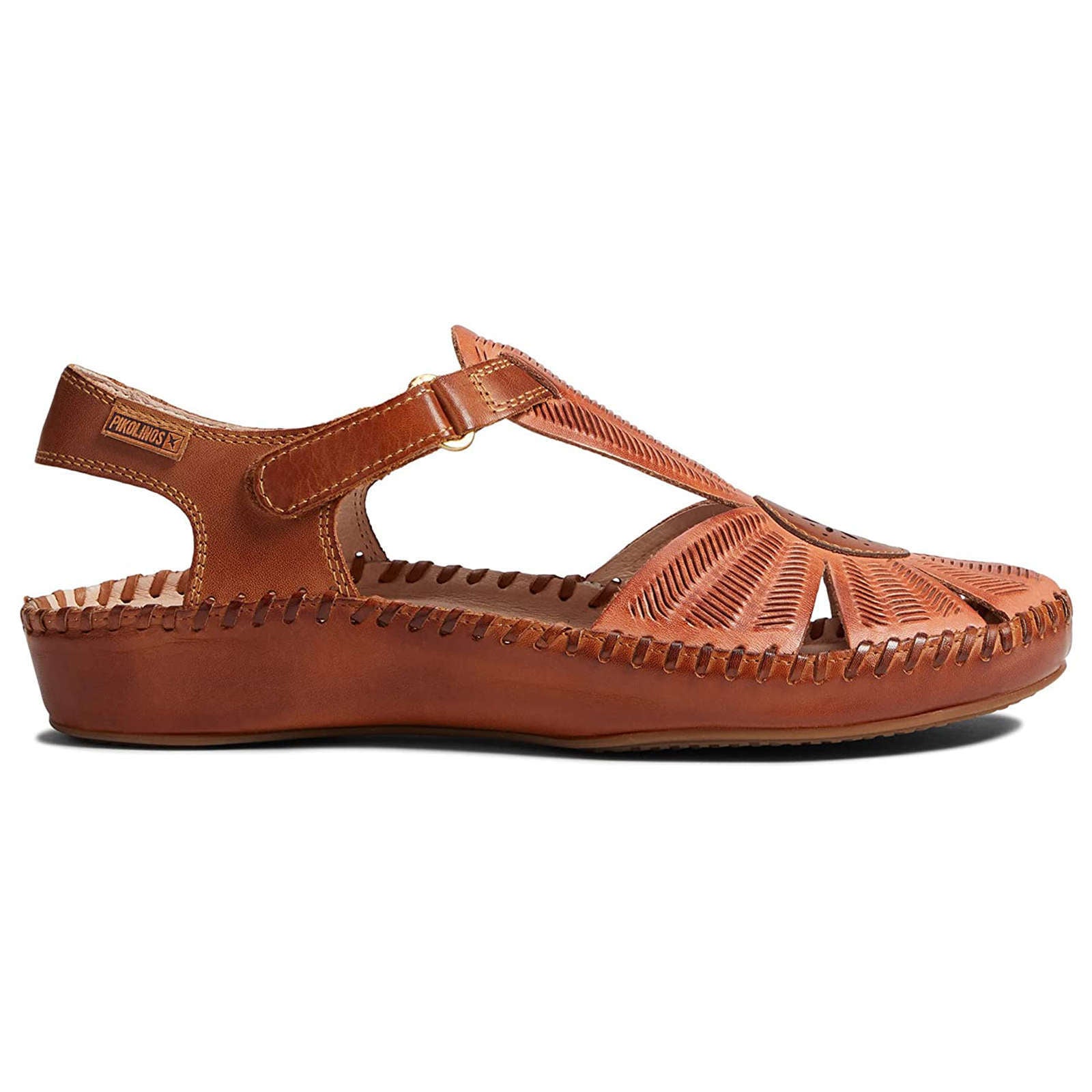 Pikolinos Puerto Vallarta 655-0575 Leather Womens Sandals#color_nectar