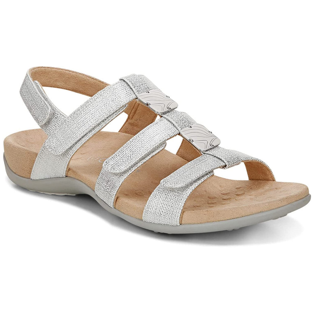 Vionic Rest Amber Synthetic Womens Sandals#color_silver