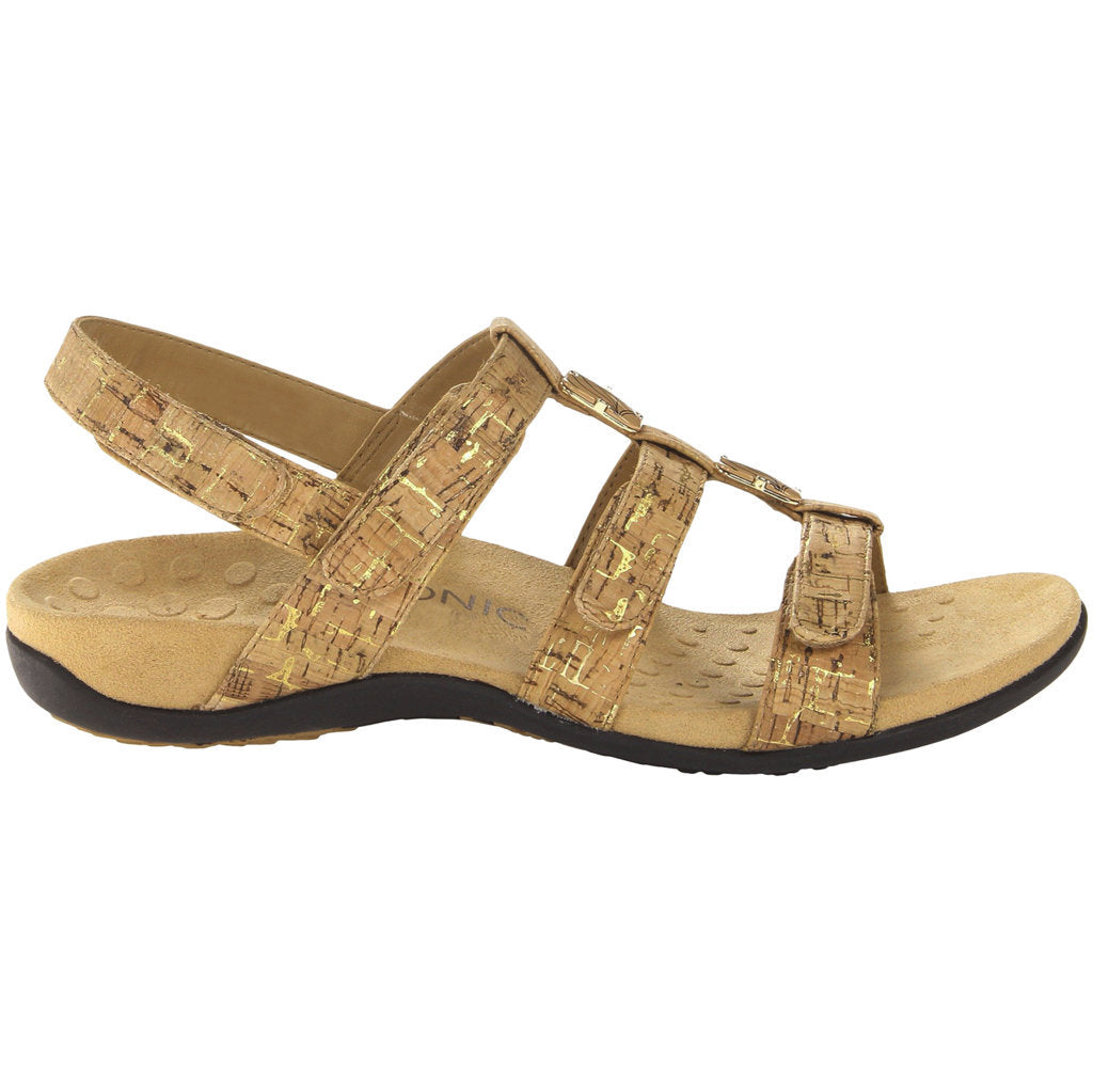 Vionic Rest Amber Synthetic Womens Sandals#color_gold cork