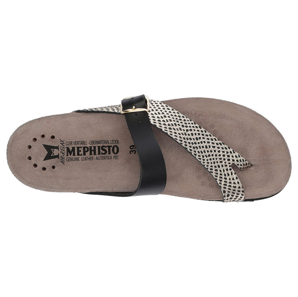 Mephisto Helen Mix Leather Womens Sandals#color_black