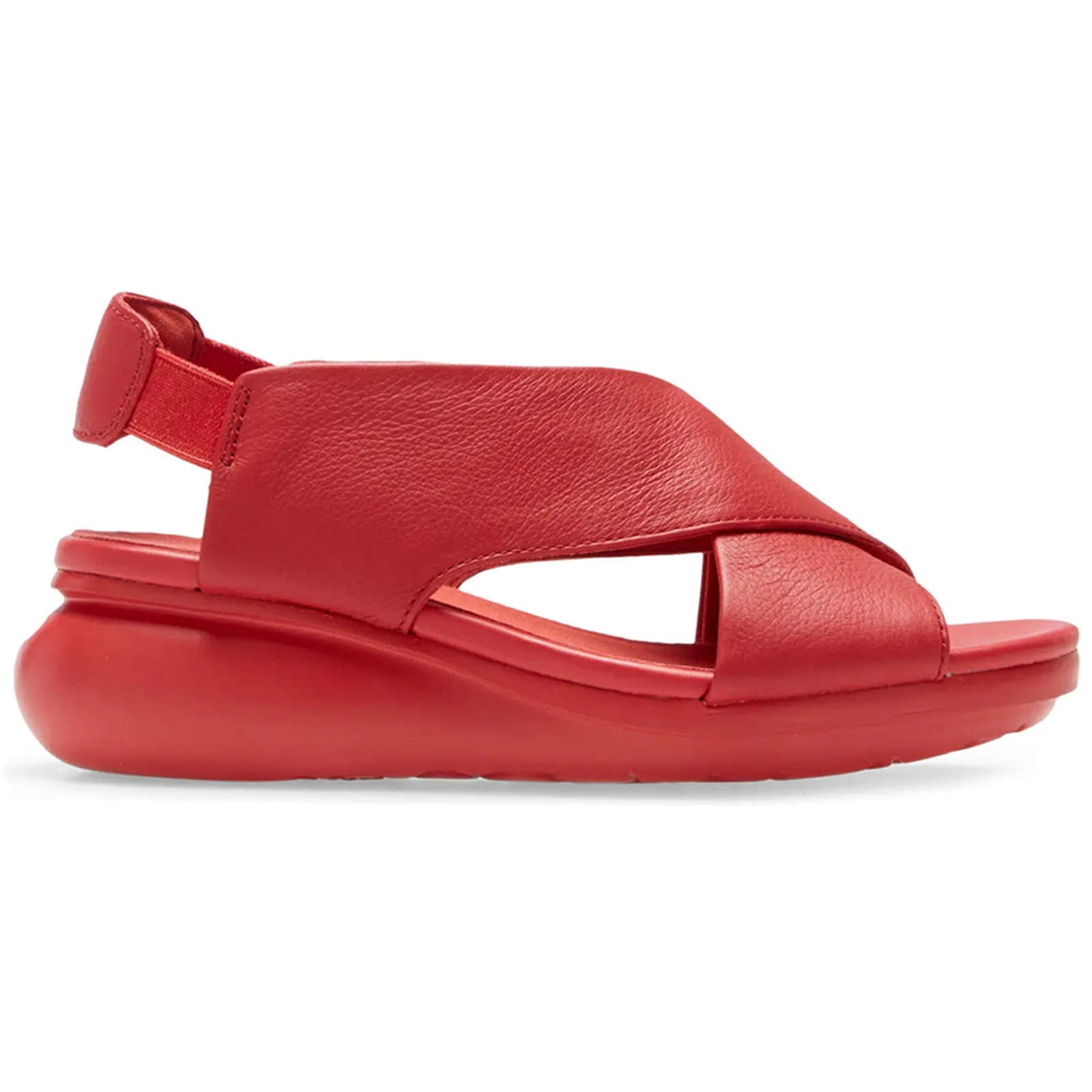 Camper Balloon Full Grain Leather Women's Open-Toe Sandals#color_red