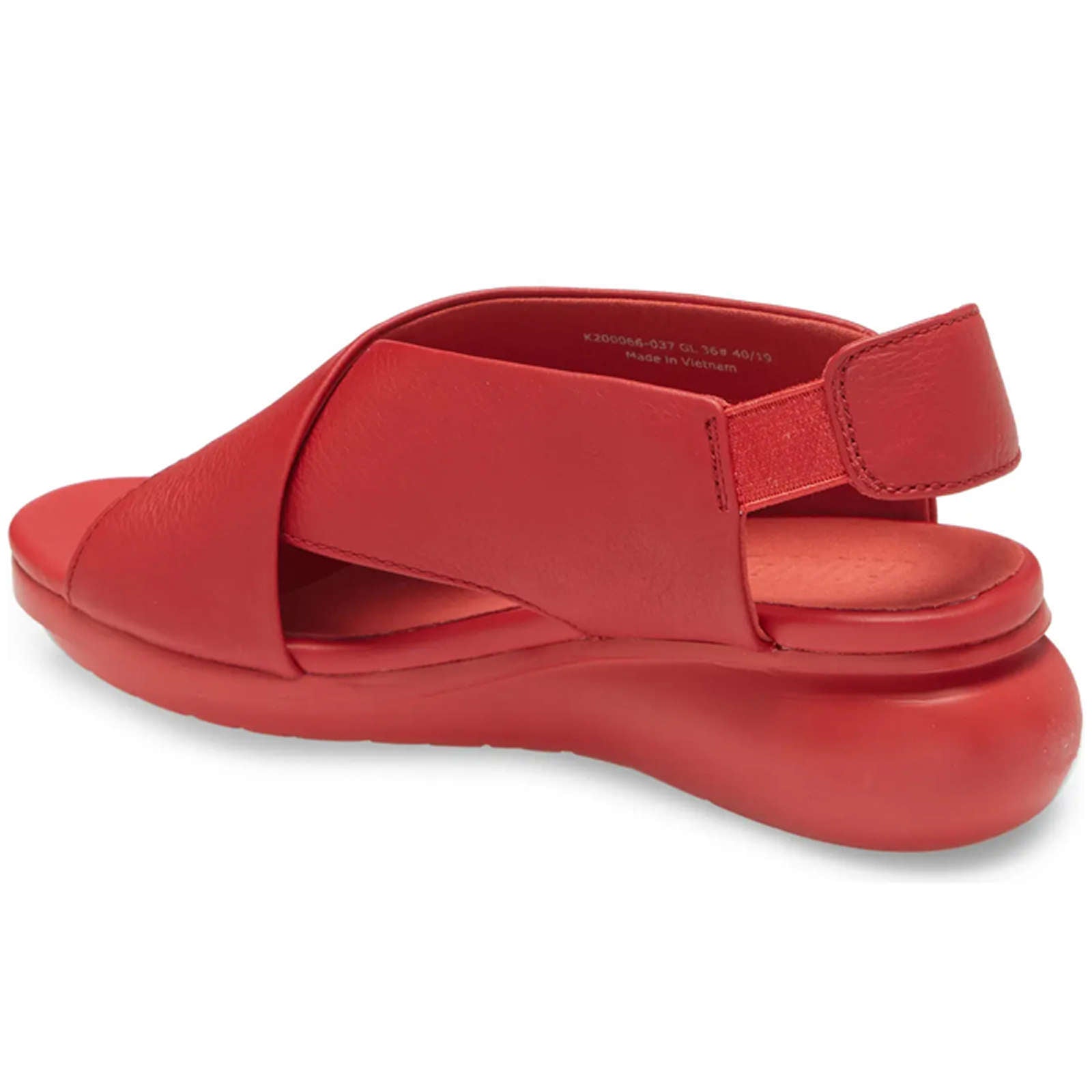 Camper Balloon Full Grain Leather Women's Open-Toe Sandals#color_red
