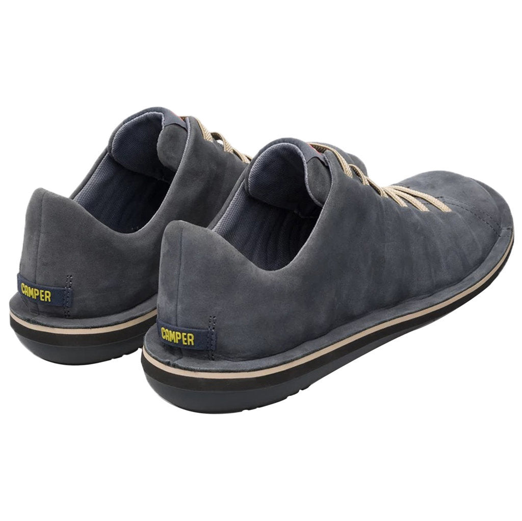 Camper Beetle Nubuck Leather Men's Slip-On Shoes#color_charcoal
