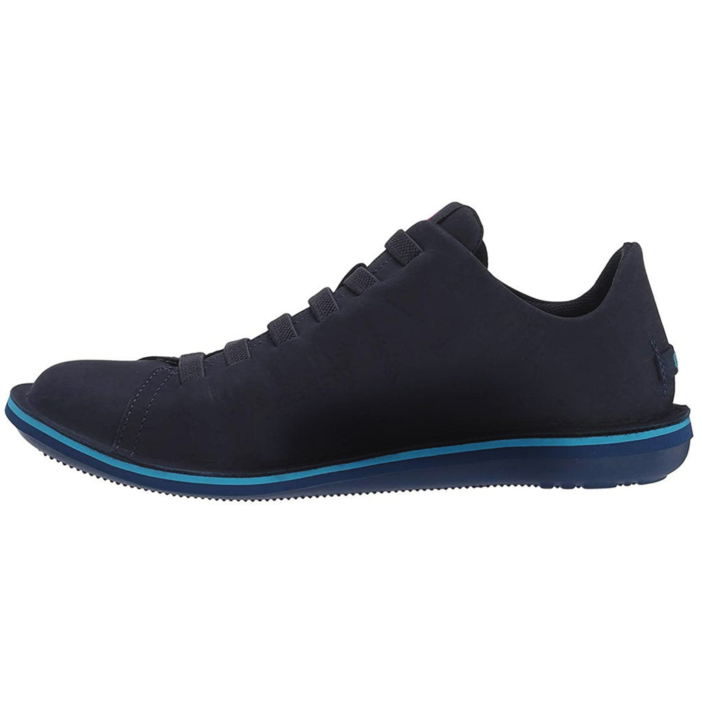 Camper Beetle Nubuck Leather Men's Slip-On Shoes#color_blue