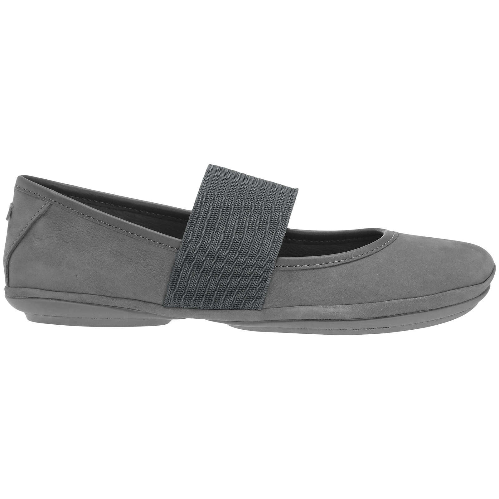 Camper Right Nubuck Leather Women's Moccassins#color_grey