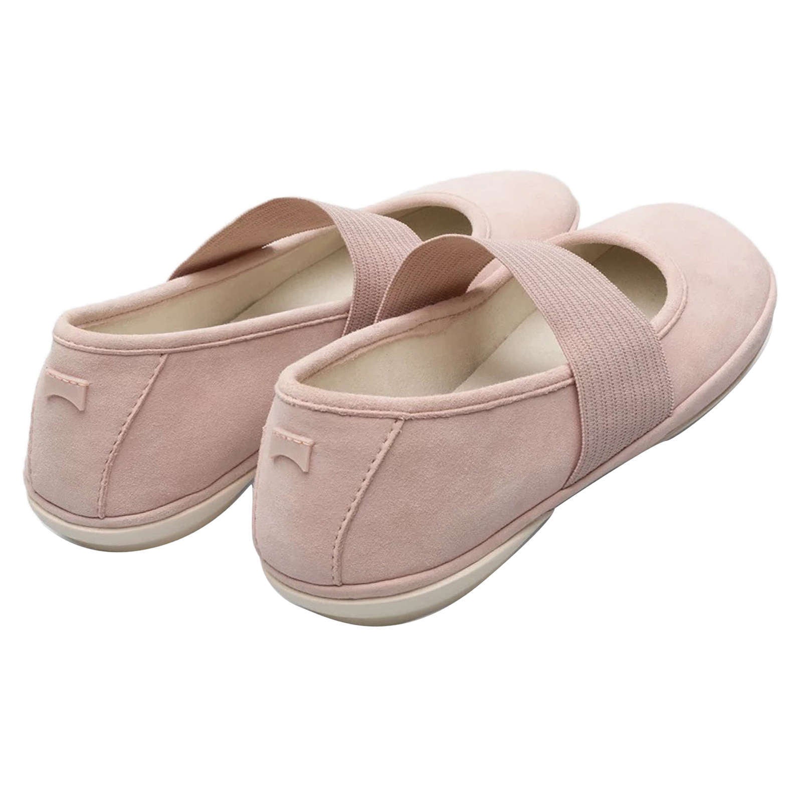 Camper Right Nubuck Leather Women's Moccassins#color_pink